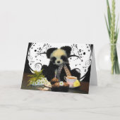 Panda Teddy Bear Carte d'anniversaire (Devant)
