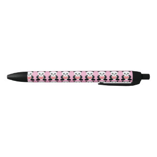 Panda Teddy Ours avec stylo cardiaque