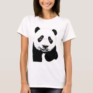 Panda-tekening T-shirt