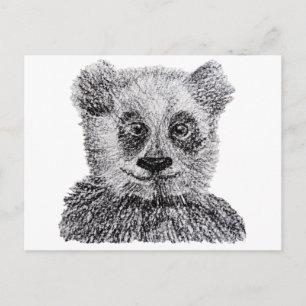 Panda Tekenkaart Briefkaart