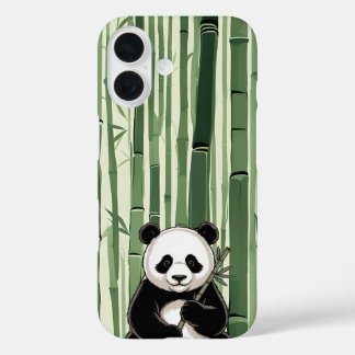  Panda Telefoonhoesje met Bamboe iPhone 16 Hoesje