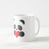 Panda tenant une tasse de coeur (Devant droit)