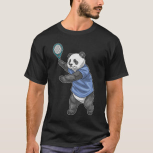 Panda Tennis racket T-shirt