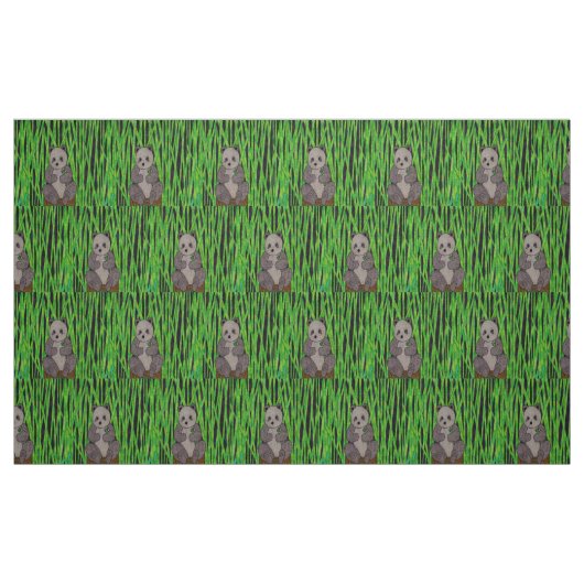 Panda - Tissu de sergé de coton (Fat Quarter)