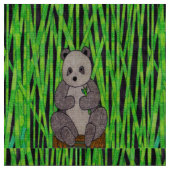 Panda - Tissu Popeline de Polyester (Fermer)