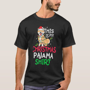 Panda Tree Lights Funny Dit is mijn kerstpajam T-shirt