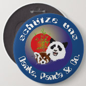 Panda Treffen Buttonnen Ronde Button 6,0 Cm (Voorkant /achterkant)