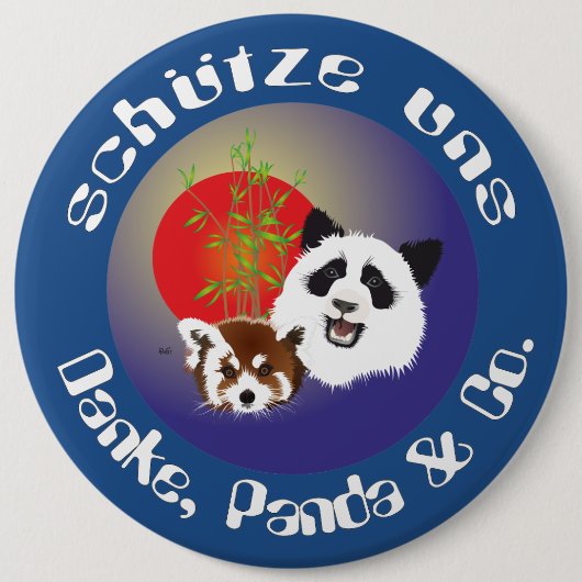 Panda Treffen Buttonnen Ronde Button 6,0 Cm (Voorkant)