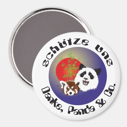 Panda Treffen Magnet Magneet (Voorkant / Achterkant)