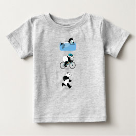 Panda Triathlon Babys T-Shirt