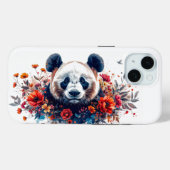 Panda Tussen Bloemen Case-Mate iPhone Case (Achterkant (horizontaal))