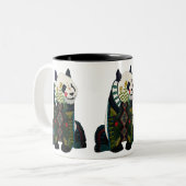 panda tweekleurige koffiemok (Voorkant links)