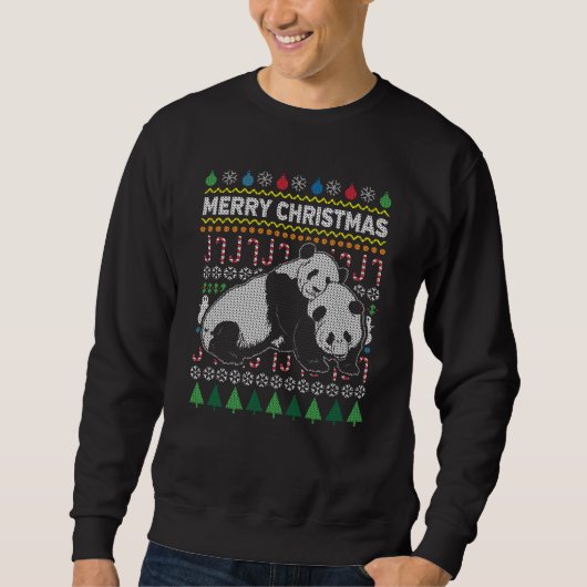 Panda Ugly Christmas Sweat Wildlife Series (Devant)