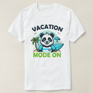 Panda Vakantie modus aan T-shirt
