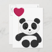 Panda Valentijn Feestdagenkaart (Voorkant / Achterkant)