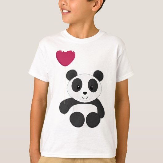 Panda Valentijn T-shirt (Voorkant)
