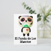 Panda van de dag van de dood briefkaart (Staand voorkant)