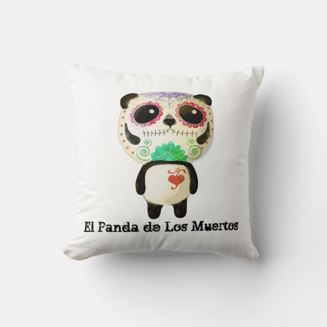 Panda van de dag van de dood kussen (Voorkant)