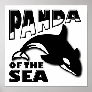 Panda van de Zee Grappige Poster