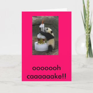 Panda Verjaardag Kaart