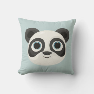 Panda-verjaardag Kinderen Kunst Kussen