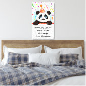 Panda Verjaardag Memento Canvas Afdruk (Insitu (Slaapkamer))