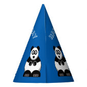 Panda Verjaardagsfeestje Pet Feesthoedjes (Achterkant)
