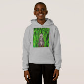 Panda (vif) - Sweat à capuche pour garçon (Devant entier)