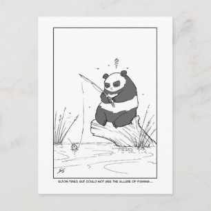 Panda Vissen Panda Briefkaart