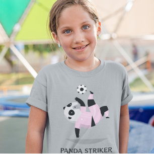 Panda Voetbal Spitsers Meisjesvoetbal T-shirt