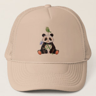 Panda & Vogel Watercolors Illustratie Trucker Pet