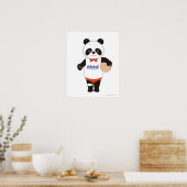 Panda Volleyball Player Poster (Keuken)