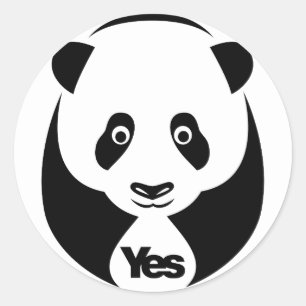 Panda voor Ja Stickers