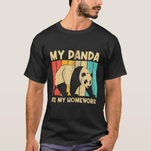 Panda voor kinderen jongens Beer Panda T-shirt