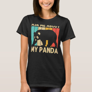 Panda voor mannen Beer dierentuin T-shirt