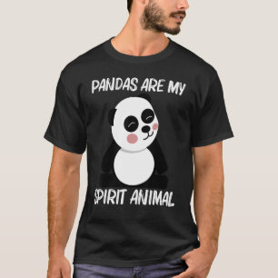 Panda voor mannen Zwart wit Beer Cub T-shirt