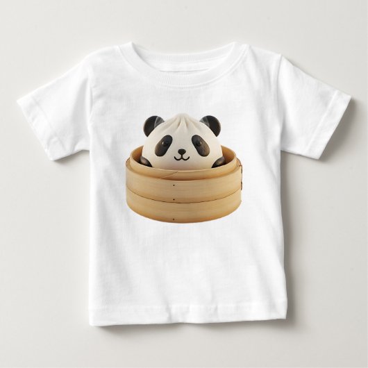 Panda Vormige Gestoomde Bao Bun Render (Voorkant)