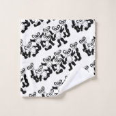 panda vrienden handdoekje bad handdoek (Wasdoekje)