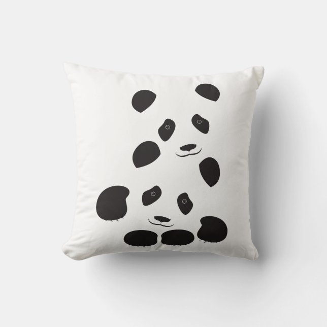 Panda Vriendschap Kussen (Voorkant)