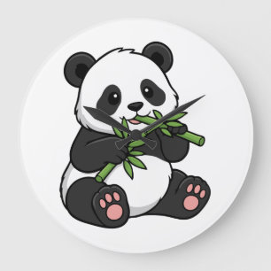 Panda Wandklok – Schattig Ontwerp en Decoratie Grote Klok