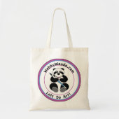 Panda webbywanda.com Logo Canvas tas (Voorkant)