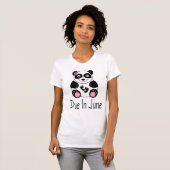 Panda wegens moederschap T-shirt juni (Voorkant volledig)
