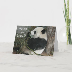 Panda, wil je een lunchkaart maken? kaart