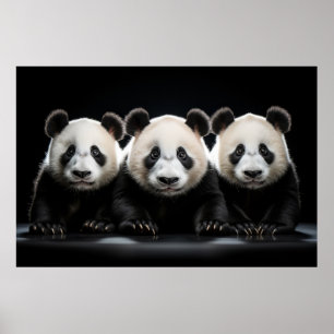 Panda Wild Dierenportret Natuur Beauty Poster