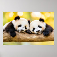 Panda Wilde Dier Liefdevol Portret