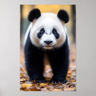 Panda Wilde Dierenportret In Natuurlijke Omgeving Poster