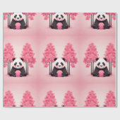 Panda Wildlife & Natuur Cadeaupapier (Vlak)