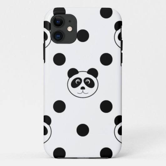 panda wit Case-Mate iPhone case (Achterkant)