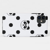 panda wit Case-Mate iPhone case (Achterkant (horizontaal))