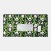 Panda with Bamboo Watercolor Pattern (Clavier et souris)